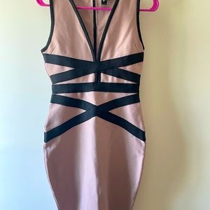 Mauve bandage dress